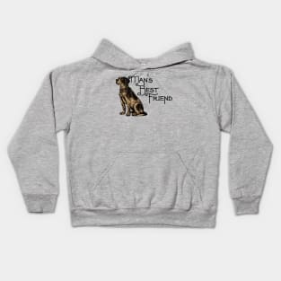 Man's Best Friend - Dog Lover Dogs Kids Hoodie